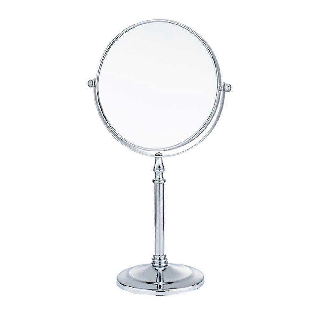 Makeup Mirror, Mandate Mirror 1/20x Enlargement, Large Table Top Bilateral Rotary toilet Mirror, Chrome Coat 1-8 inches