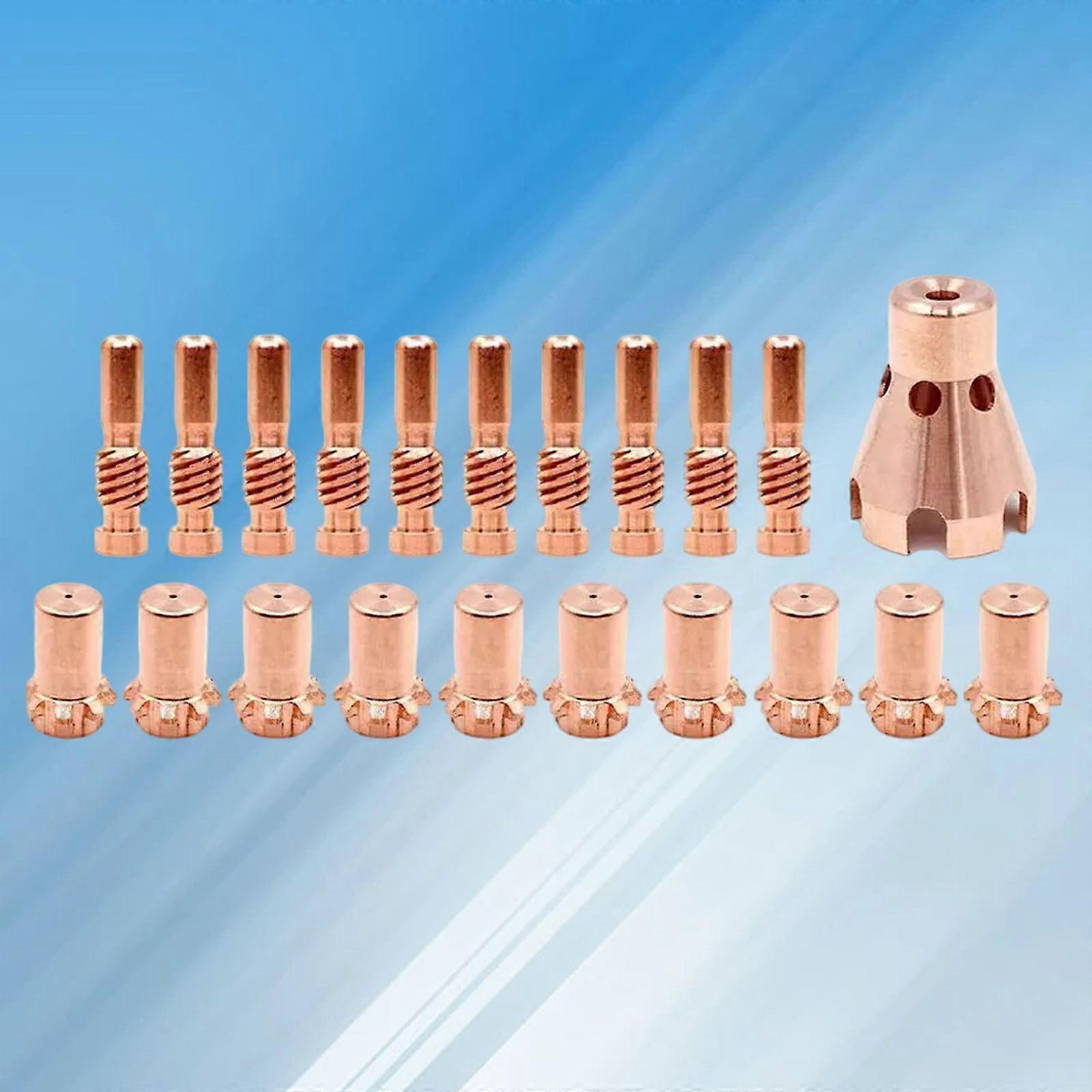 Plasma Electrode Tip Drag Shield Cap for Lincoln ProCut-55/80 Cutter Torch 21pcs