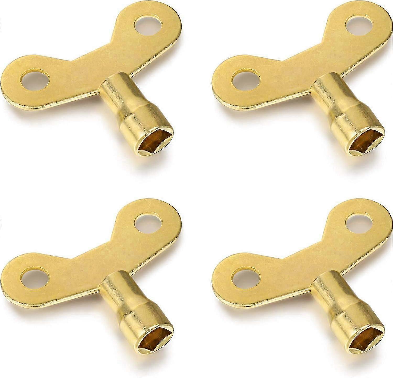 10 Pieces Radiator Keys Solid Brass Radiator Bleed Key Vent Air Valve Key Plumber Valve Key