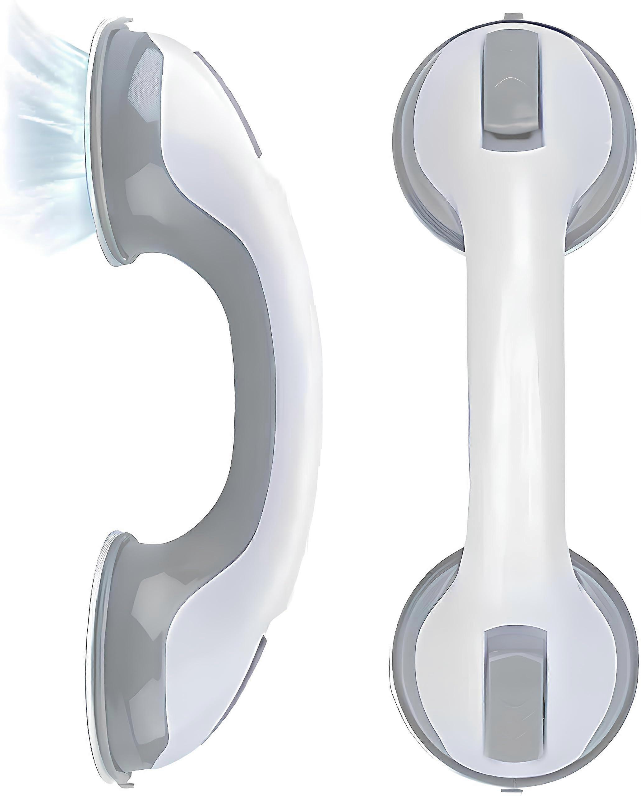Grab Bars for Shower - 12 Inch Gray Shower Handle, Bathtub Grab Bars for Safety, 2 Pack, Durable and Easy to Install