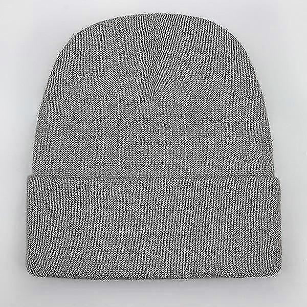 Autumn/winter Wool Blends Soft Warm Knitted Cap