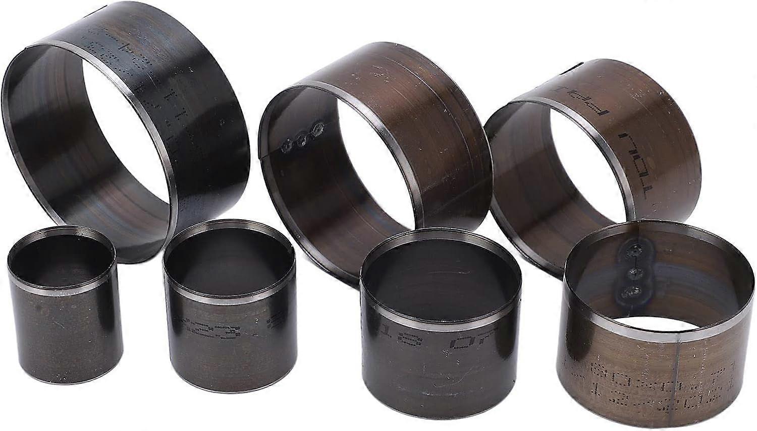 Set of 7 Round Leather Cutting Tools, Plastic Hollow Cookie Cutters for DIY Rubber