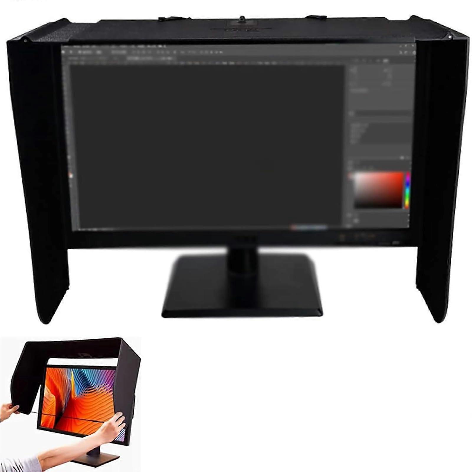Monitor Hood, Desktop Computer Sunshade, LCD LED Video Monitor Hood, 16 26 Inch