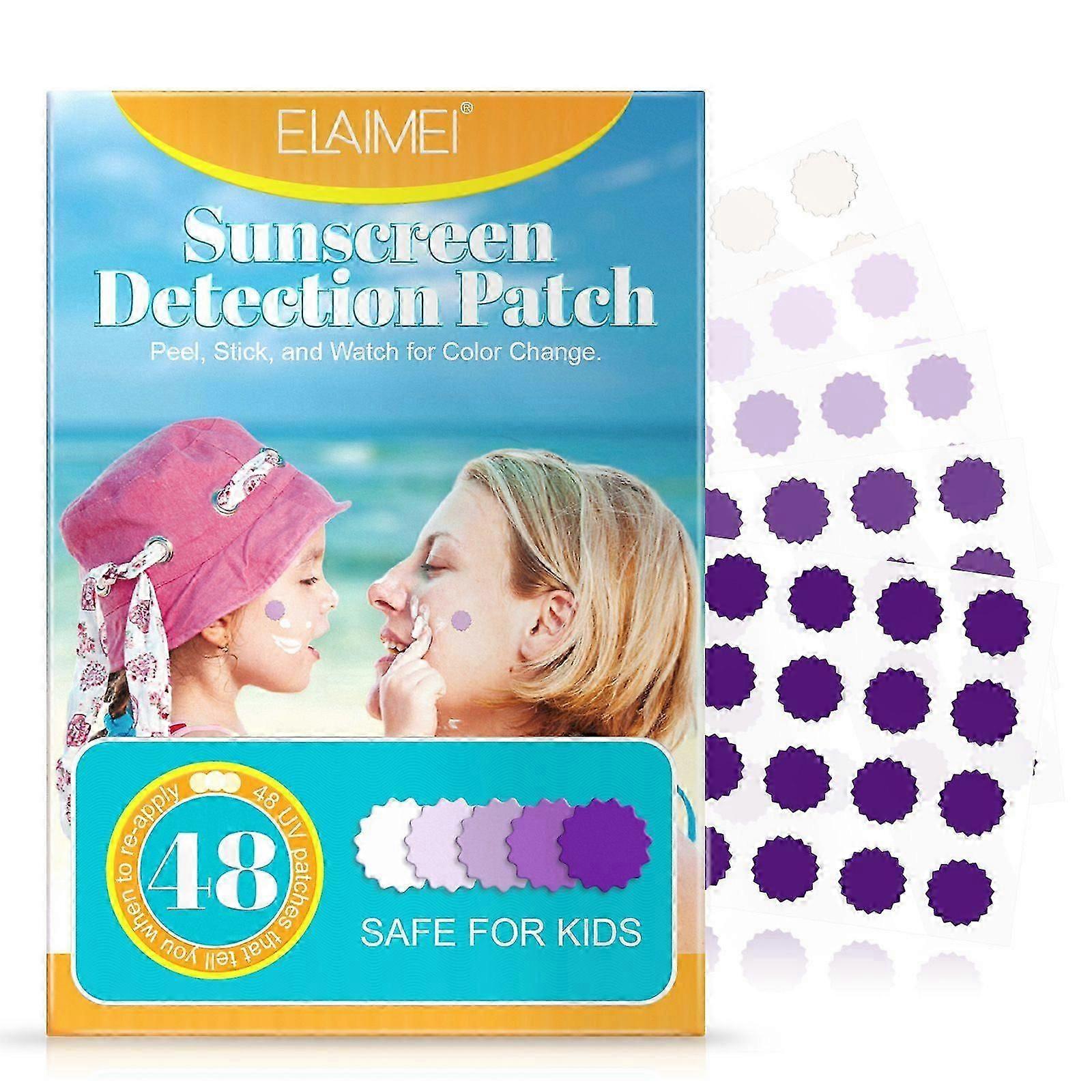 UV Detecting Patches for Kids and Adults, UV Detection Stickers - Natural Waterproof Sweatproof Patches, Know When to Reapply Your SunScreen