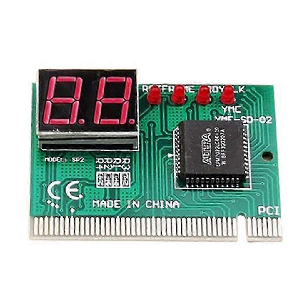 2 Digit Pc Computer Mother Board Debug Post Card Analyzer Pci Motherboard Tester Diagnostics Display