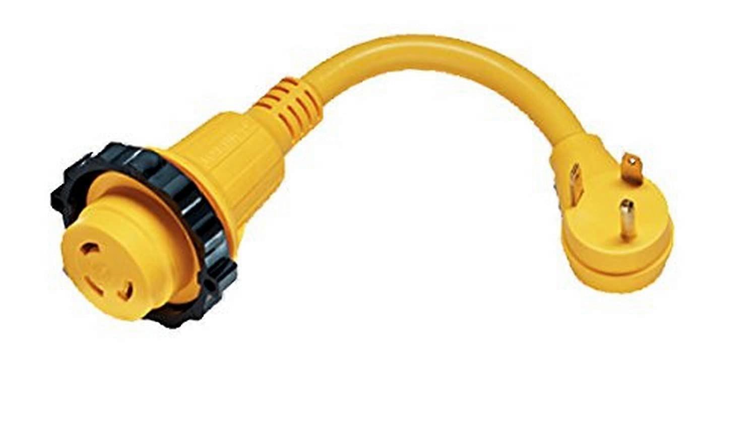 ParkPower by 1PCMRV 30 Amp Male to 30 Amp Female RV Locking Adapter