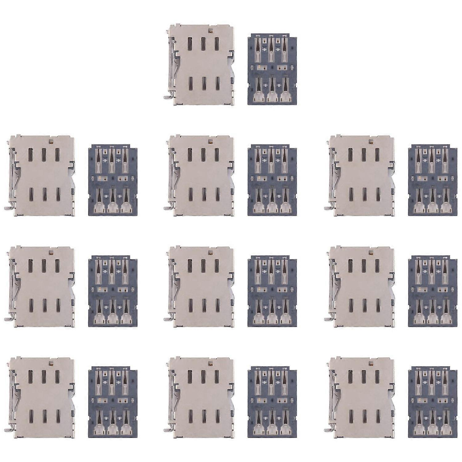 10pcs COMPATIBLE SIM Reader For Galaxy S24+ SM-S928