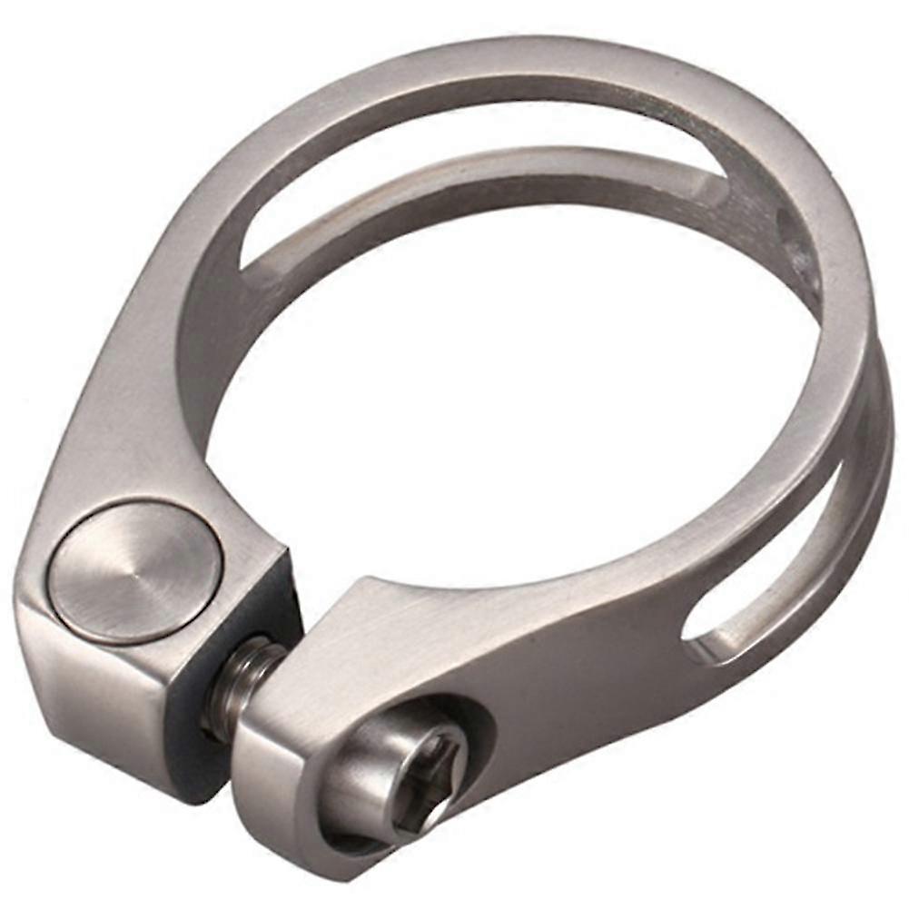 Hollow Bicycle Seatpost Clamp made of Titanium Alloy compatible with 27.2mm Saddle Tubes and 31.8mm Diameter