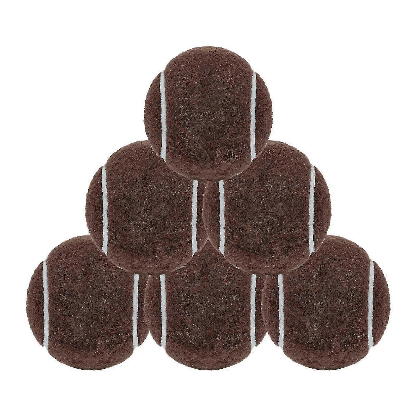 6Pcs μπάλες τένις για αρχάριους εκπαίδευση για ρακέτες αθλητικών αρχαρίων υπαίθρια