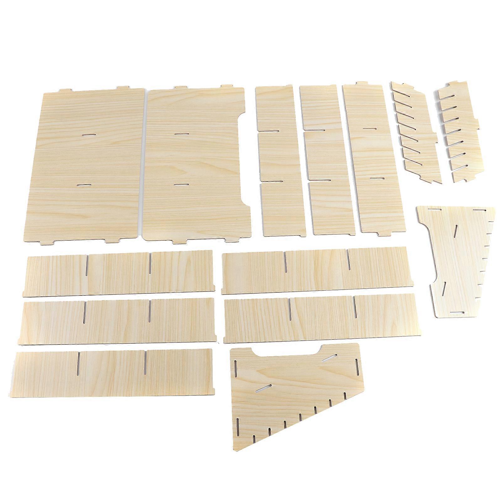 Multiple Cells Wooden Mobile Phone Management Storage Box Clean Desktop Cell Phone Storage Box