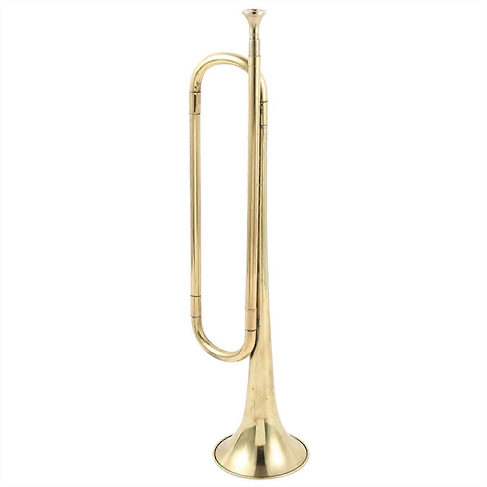 Student Trumpet for Youth, Brass Wind Instrument with Drum Horn, Bugle Style, Lightweight and Durable Design