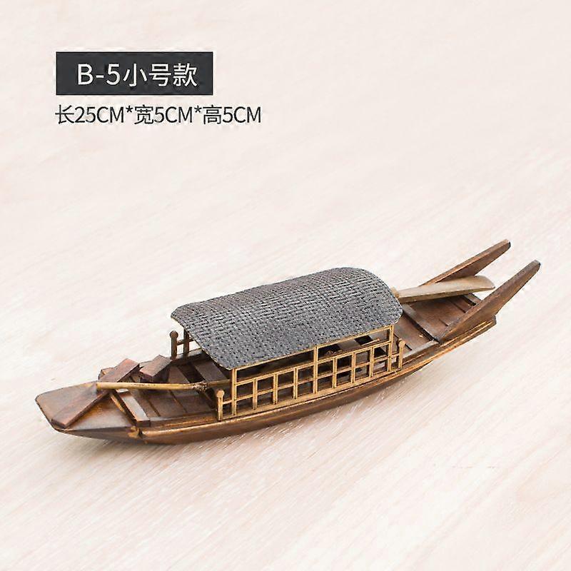 木制帆船模型：传统工艺船装饰海洋装饰家庭办公室礼物复古水乡雕像