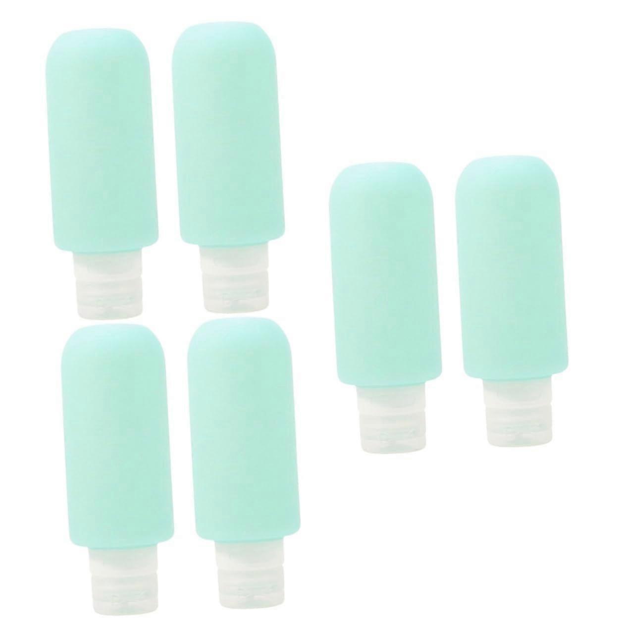 3sets Silicone Travel Bottles Refillable Shampoo Bottles Leakproof Squeeze Lotion Dispenser Pp and Silicone 2pcs3