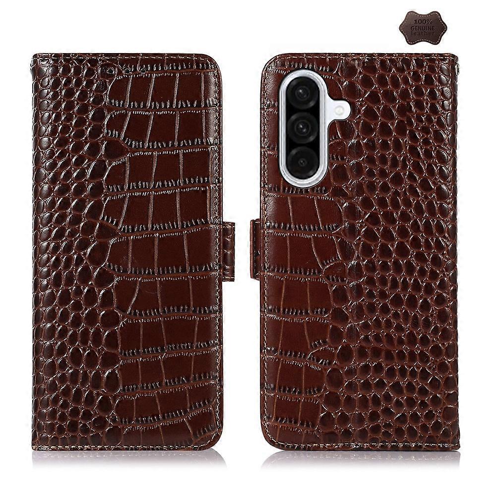 Crocodile Top Layer Cowhide Leather Phone Case