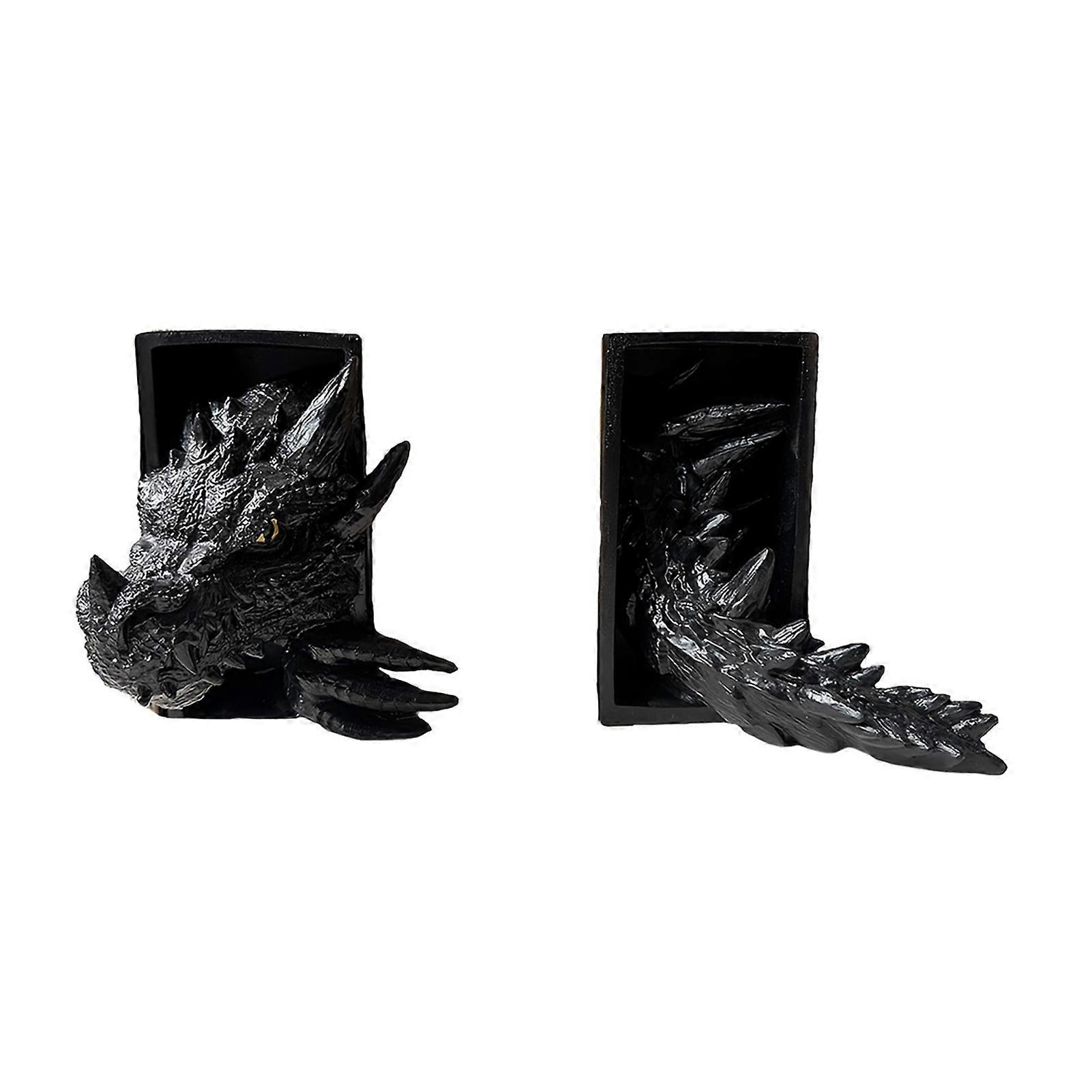Creative Dragon Book End Heavy Duty Decorative Bookshelf Bookend