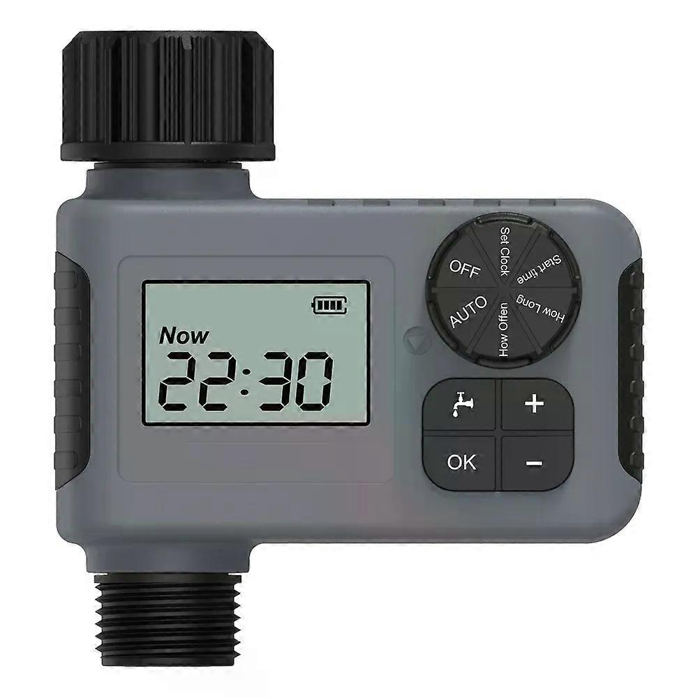 Automatic Irrigation Watering Timer LCD Display Irrigation Controller Programmable Sprinkler Rain Delay for Garden Lawn Pool