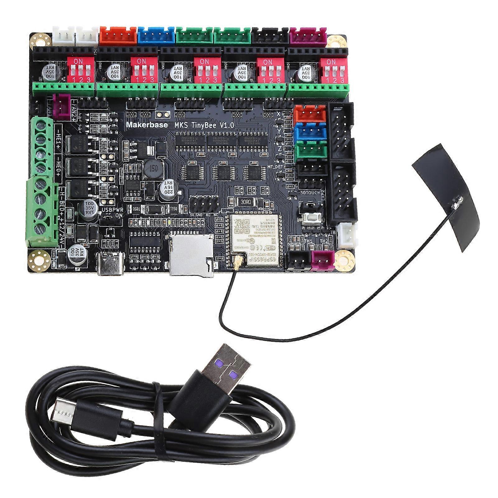 MKS TinyBee Motherboard ESP32-Wroom-32U 8M Flash ESP32-D0WD-V3 Chip Dual Core 32 Bit 3D Drucker Controller