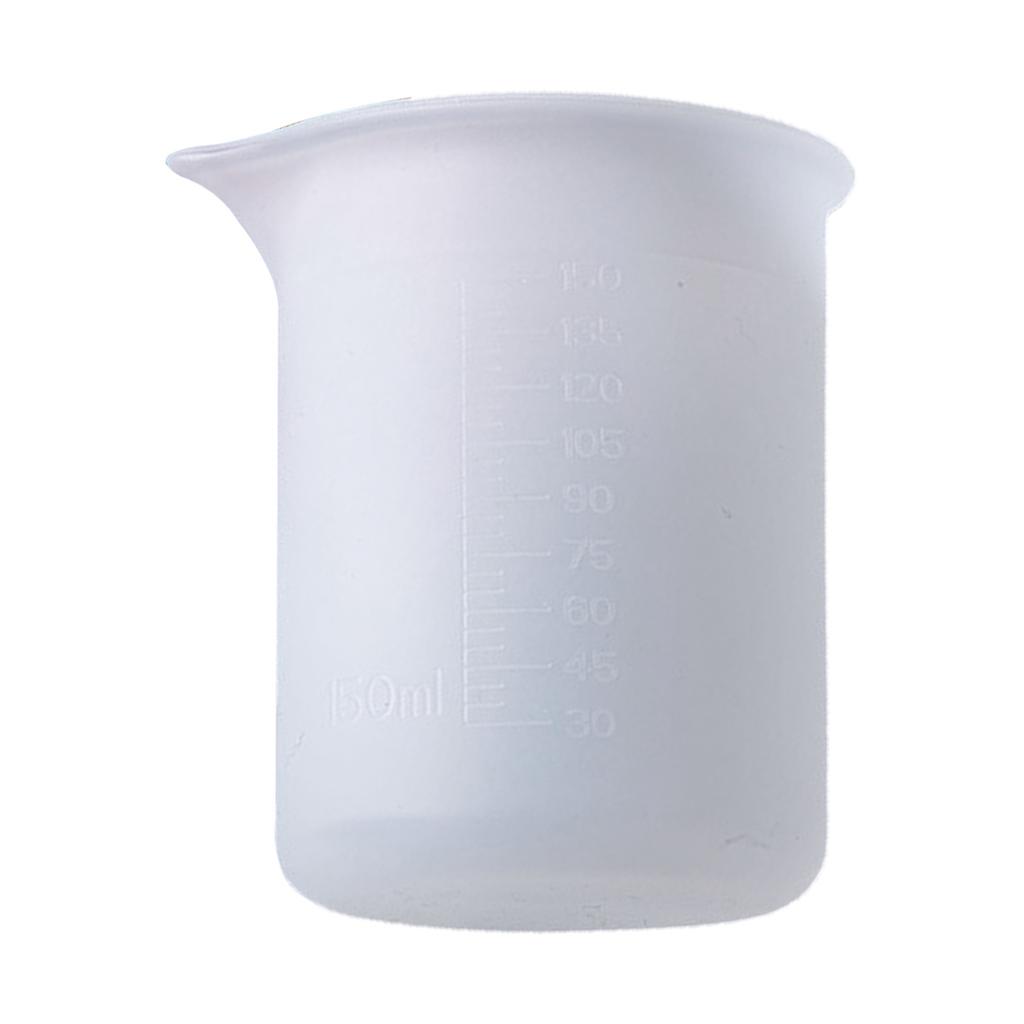 Crystal Epoxy Resin Mixed Measure Non-Stick Silicone Cup Silicone Measuring Cup Reusable Mixing Cup with Precise Scale