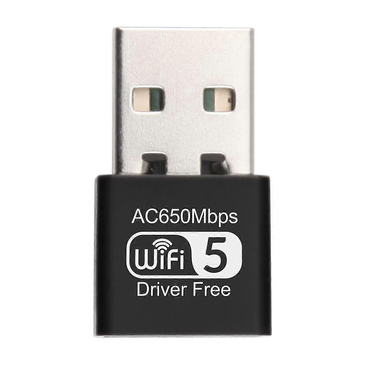 600Mbps USB WiFi Adapter 2.4Ghz 5.8Ghz Dual Band Wireless External Receiver WiFi Dongle for PC Laptop