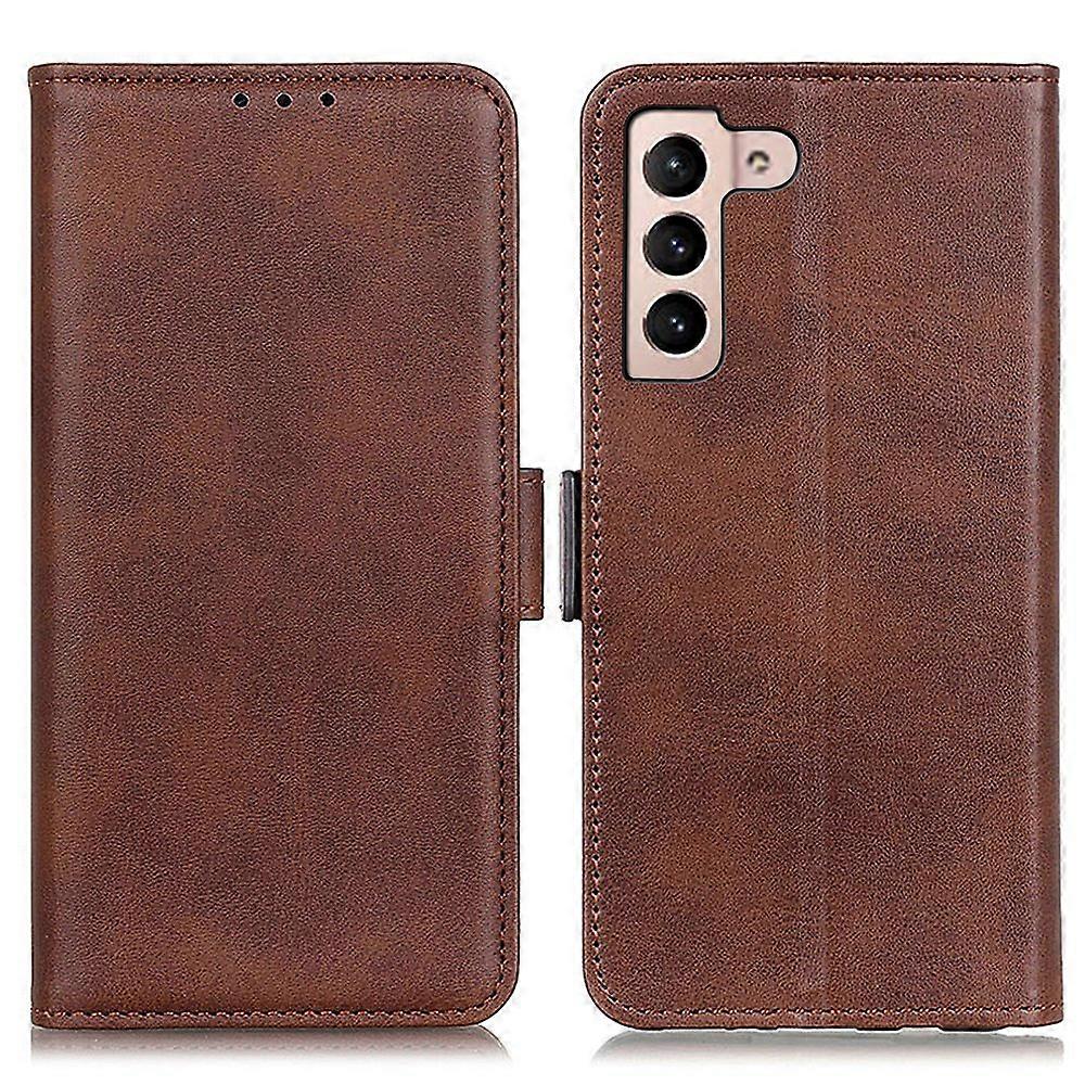 Shockproof Well-Protected Stylish Side Magnetic Clasp PU Leather Wallet Stand Case Phone Shell for S