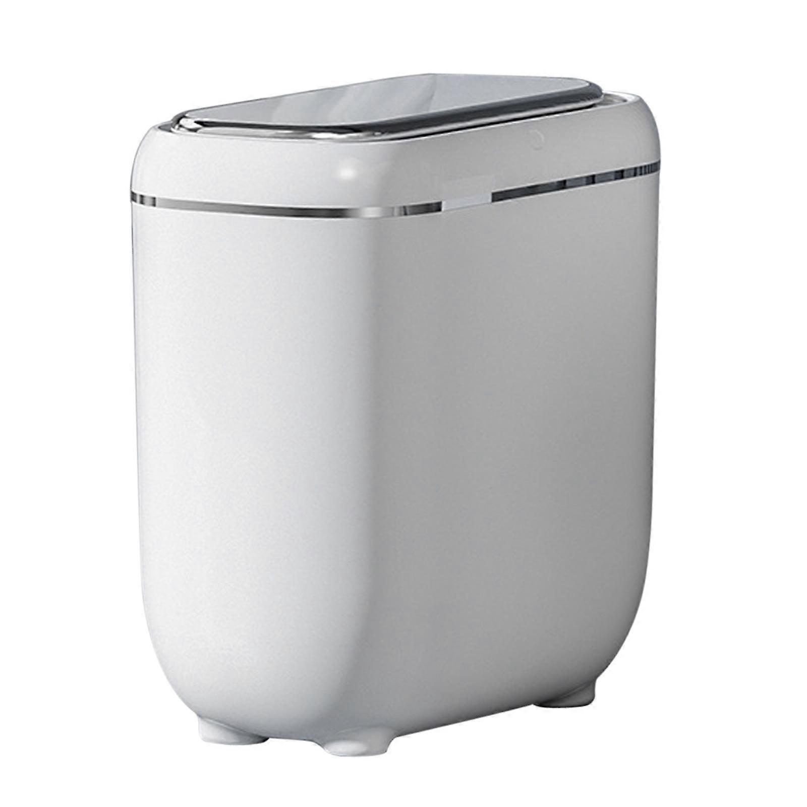 Bathroom Trash Can Touchless Garbage Can Waste Basket Rubbish Bin Waterproof