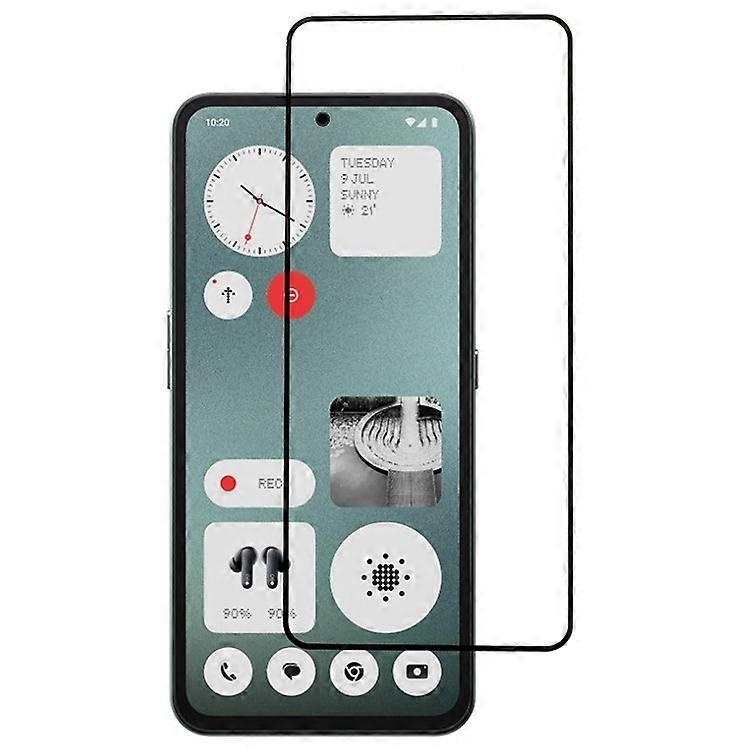 Kompatybilny z niczym Telefon CMF 1 Silk Printing Full Screen Protector Folia szklana o wysokiej zawartości aluminium i krzemu