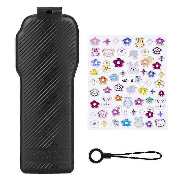 BRDRC Compatible For DJI Osmo Pocket 3 Case Twill Texture ABS Portable Protective Cover Filter Storage