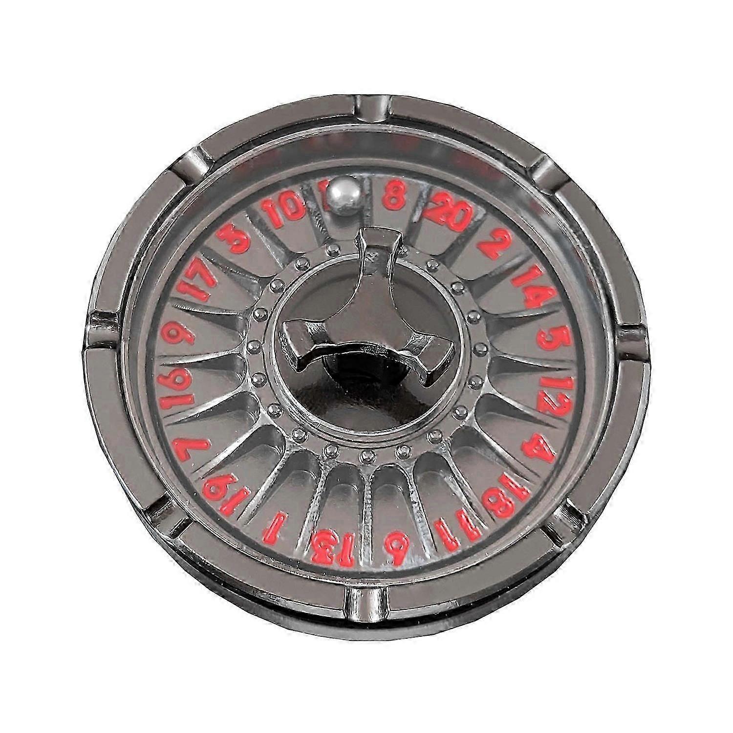 D20 Roulette Dice Fidget Spinner Heavy Duty Zinc Alloy Vintage Dragon Rotatable Fingertip Gyro Metal