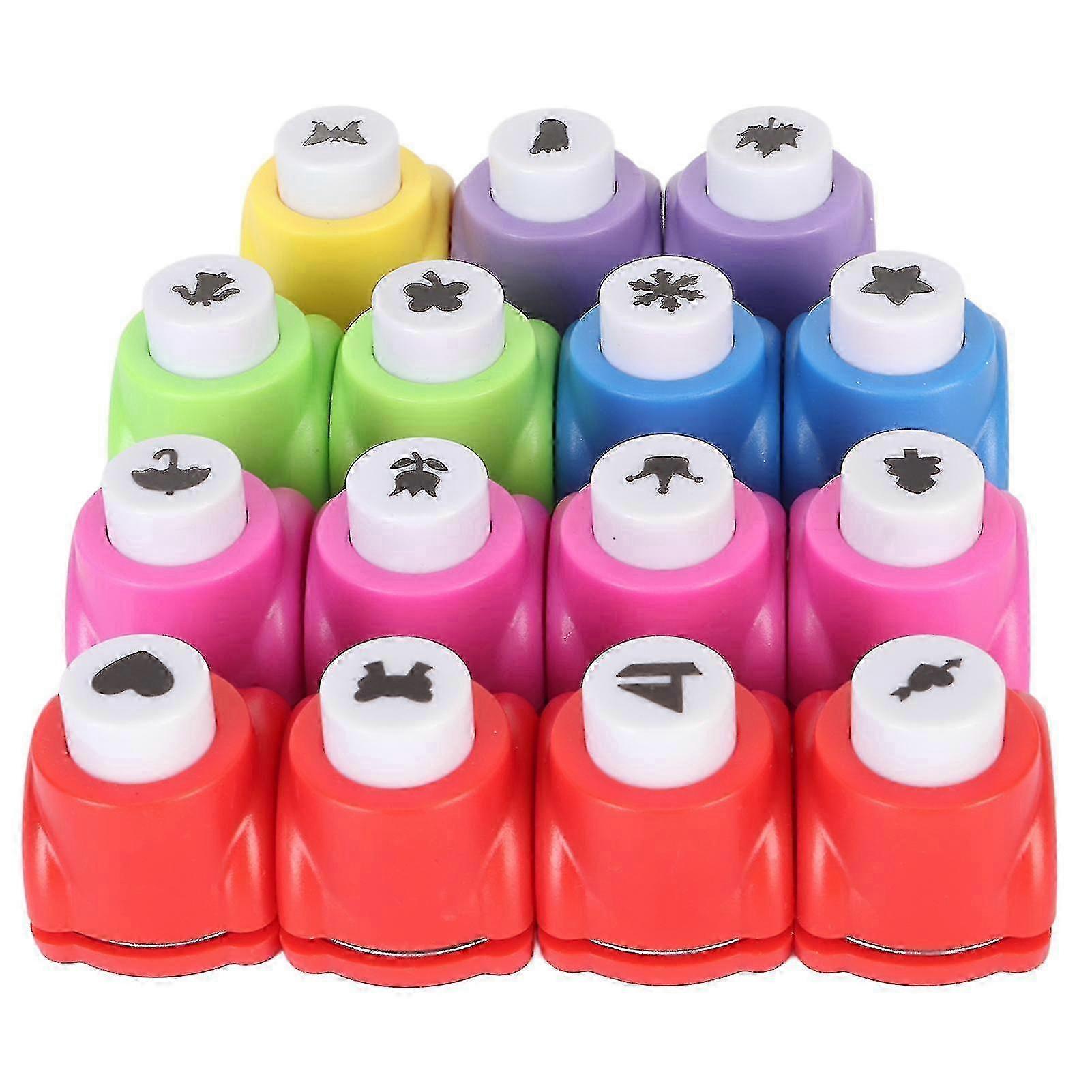 15pcs Kids Shape Paper Punch Set for DIY Craft & Scrapbooking