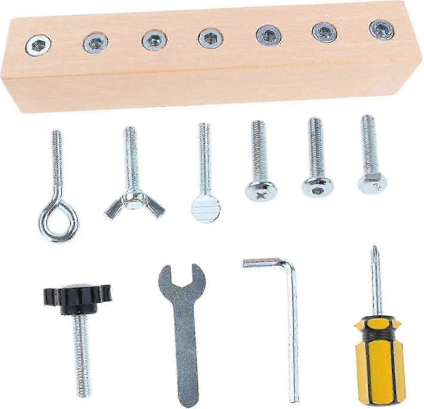 Kids Wooden Screwdriver Board Set - Learning Toy for Ages 3-5 Boys & Girls