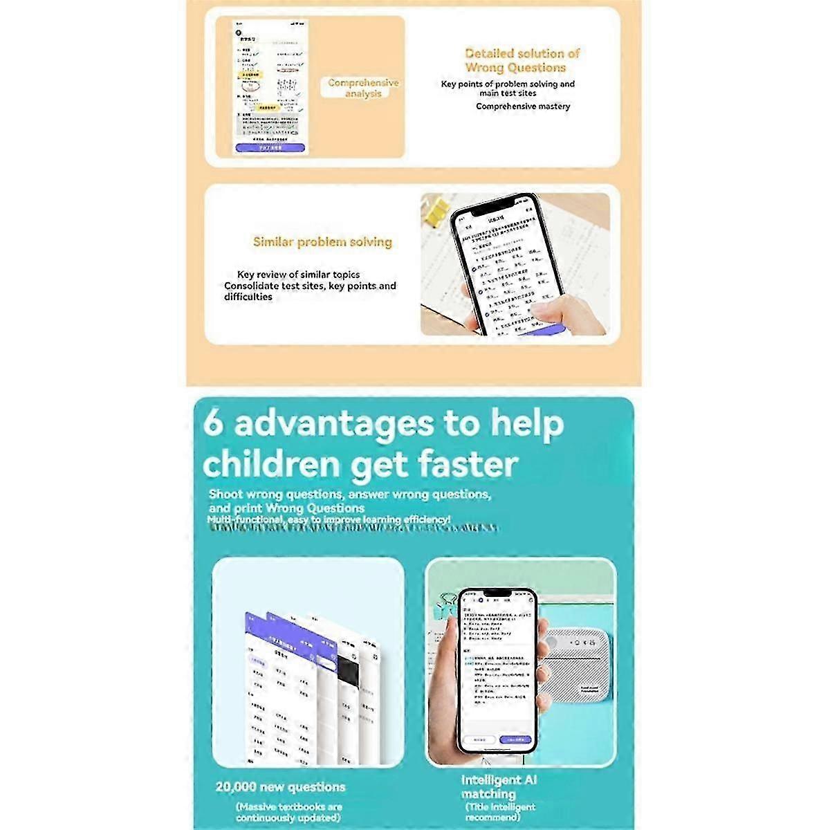 Label Maker Machine with Tape Portable Bluetooth Label Printer Inkless Labeler for Home Kitchen Sch