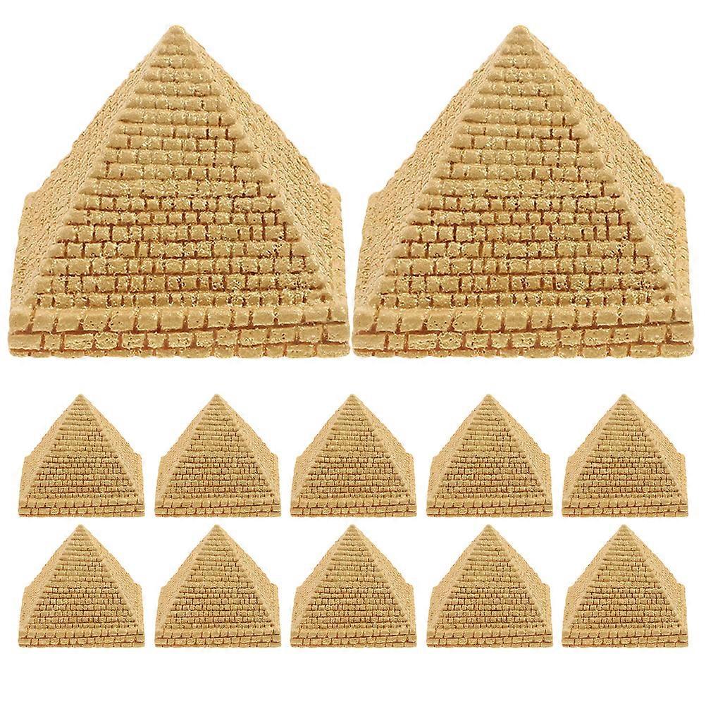 Here's a refined and professional product description based on the details you provided:
**12pcs Pyramid Model – Ancient Egypt Theme Sculpture
