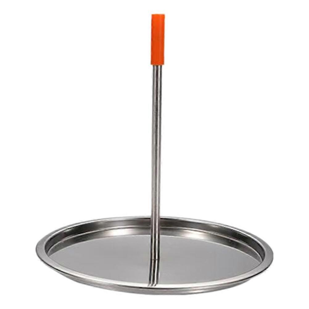 1pc Stainless Steel Chicken Roasting Pan for Outdoor Camping with Grill Rack and Random Color Cap