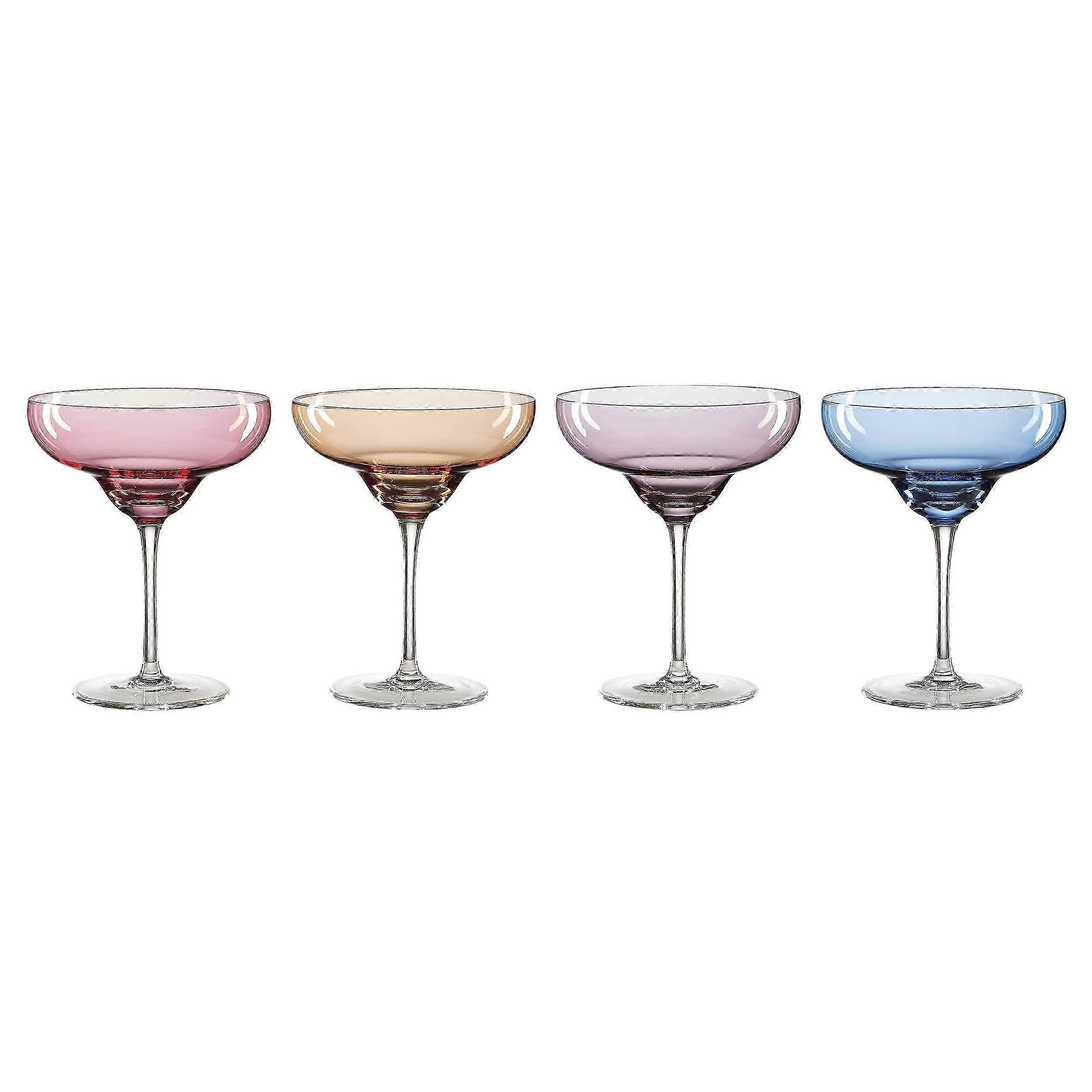 2025 True Colors Margarita Glasses, Set of 4, 4 Count, Multi