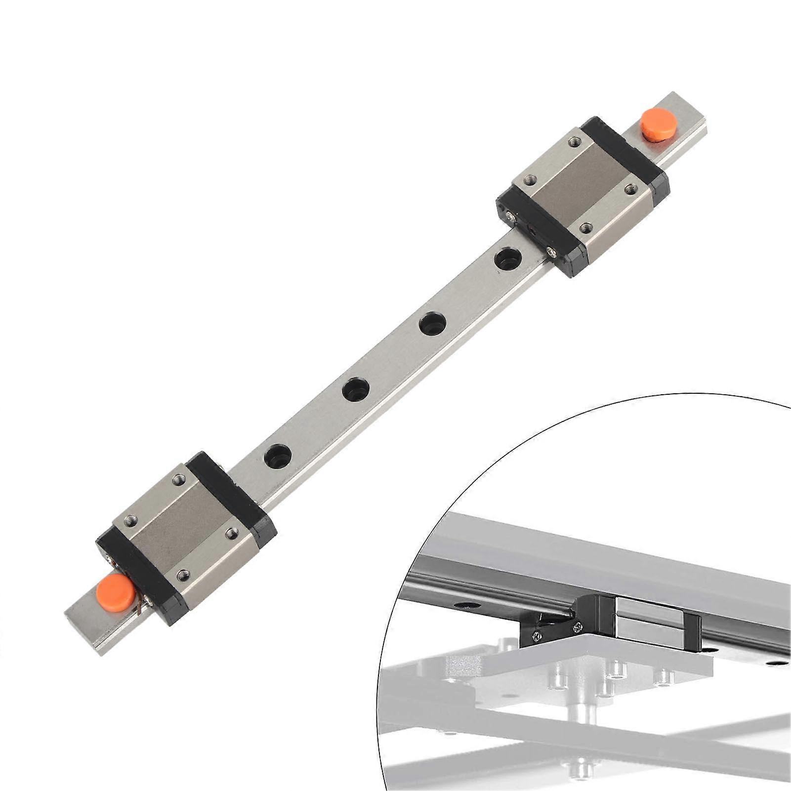 Linearführungsschiene Miniatur-Linearlager-Schieber-Kit MGN12C mit 2 Stück Gleitblock für 3D-Drucker und CNC-Teile 200 mm / 7,87 Zoll 