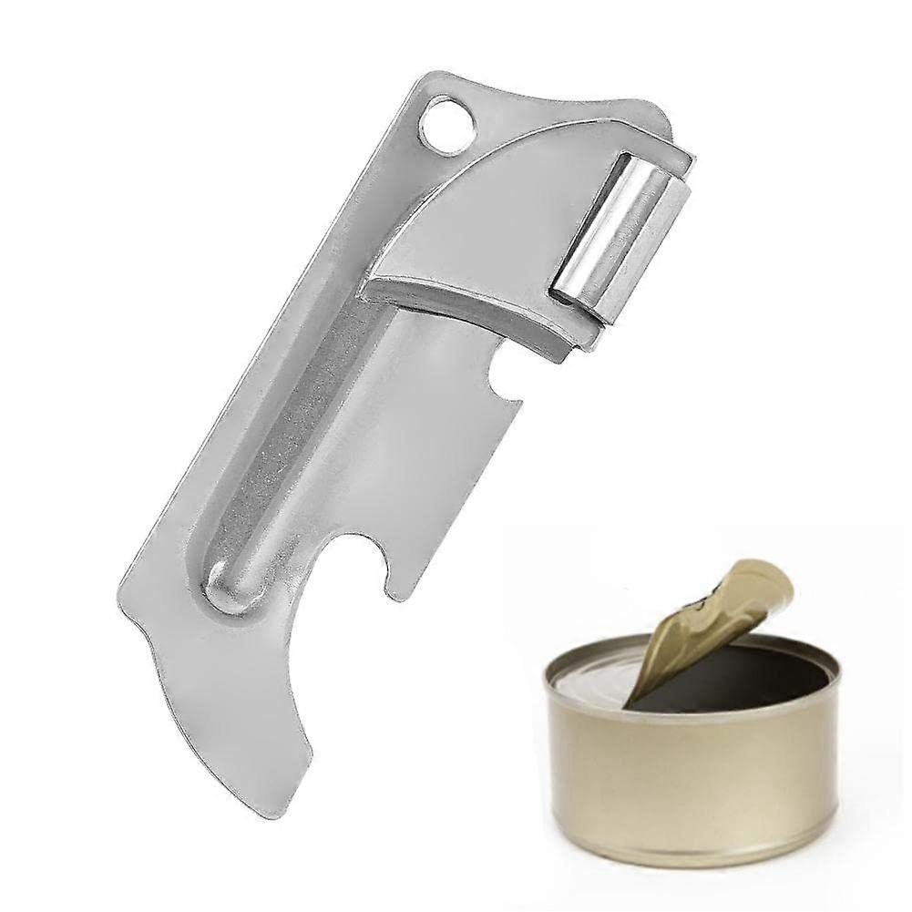 V3K5 Steel Multifunction Mini Can Opener Tool, Compact Kitchen Gadget for Easy Jar and Lid Opening