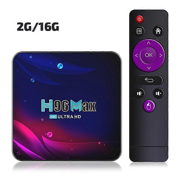H96 Max V11 Android 11.0 Smart TV Box EU Plug 4K HD WiFi 2.4G 5.0G BT4.0 USB 3.0 HDR Media Player