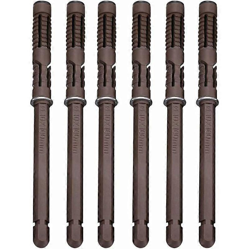 Concealed Shelf Bracket Wall Mounted Shelf Bracket Invisible Bracket 6 Pieces（Coffee）,