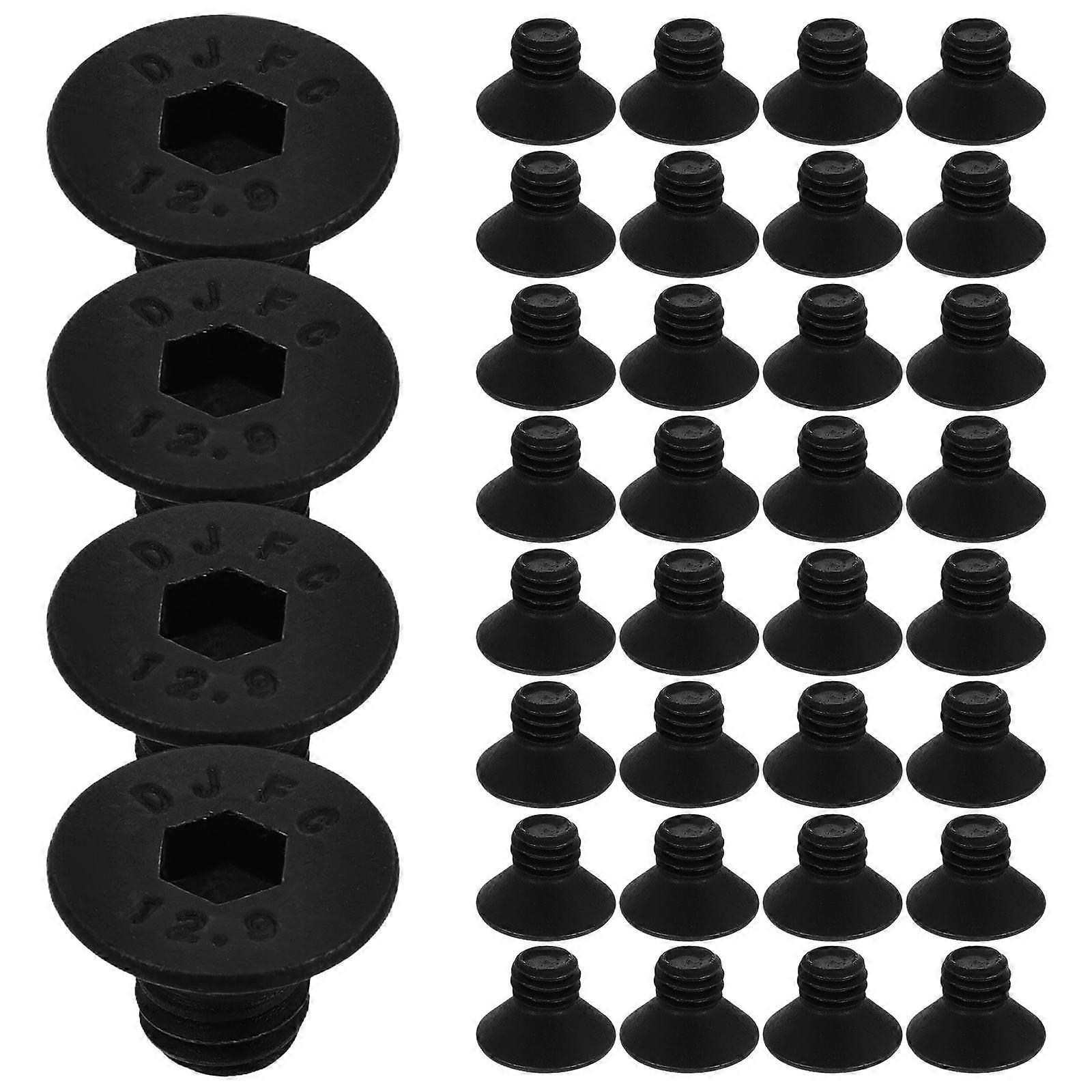 Machine Screw Assortment Kit Countersunk Head Furniture Assembly 50Pcs M6