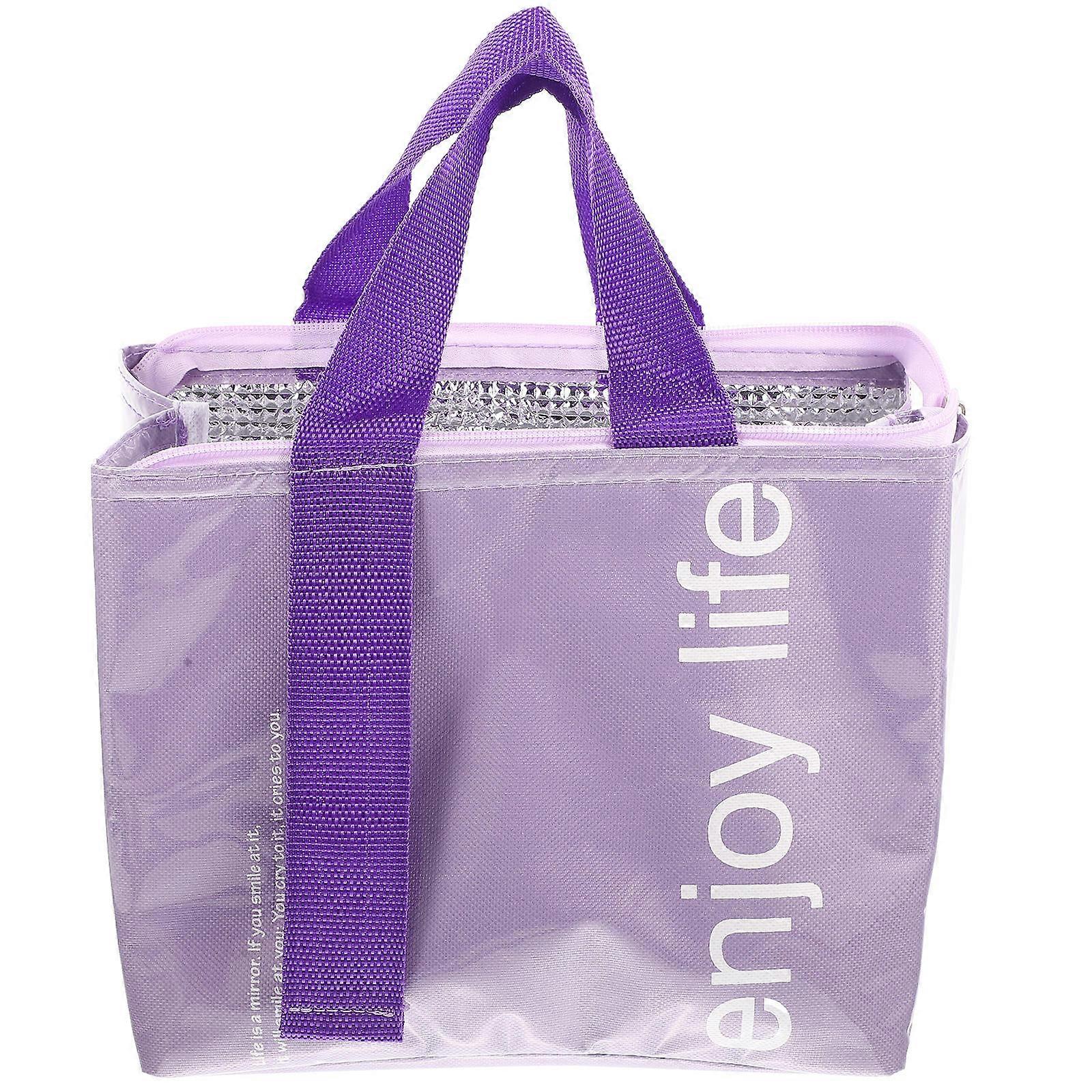 Reusable Leakproof Lunch Tote Bag Bag Rectangular Insulation 25X21X16cm 1Set