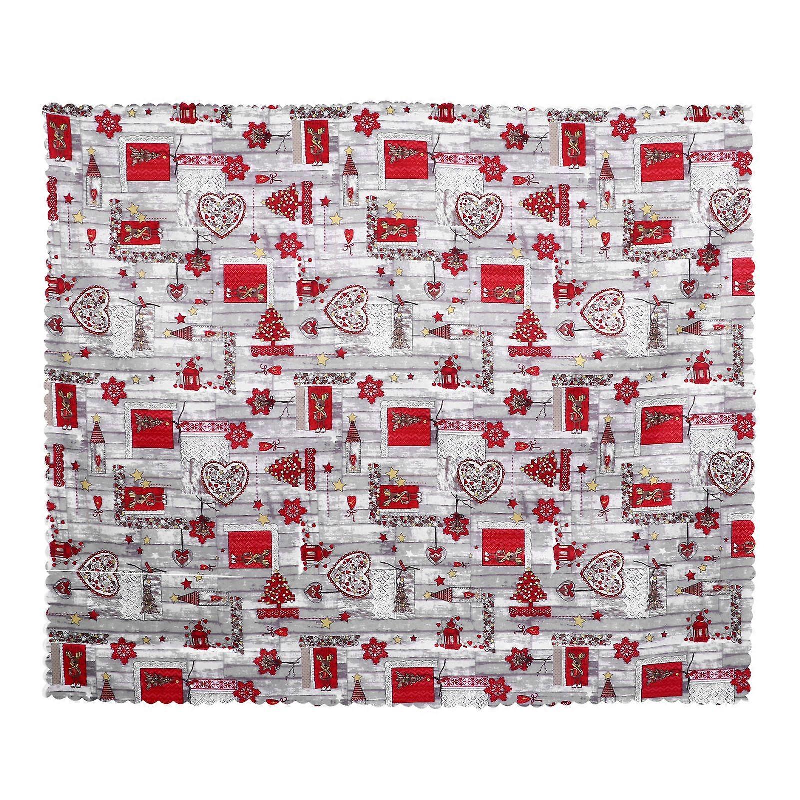 Festive Atmosphere Creation Tablecloth Christmas Party Decorative Cloth Polyester Fiber 180X150CM 1Set