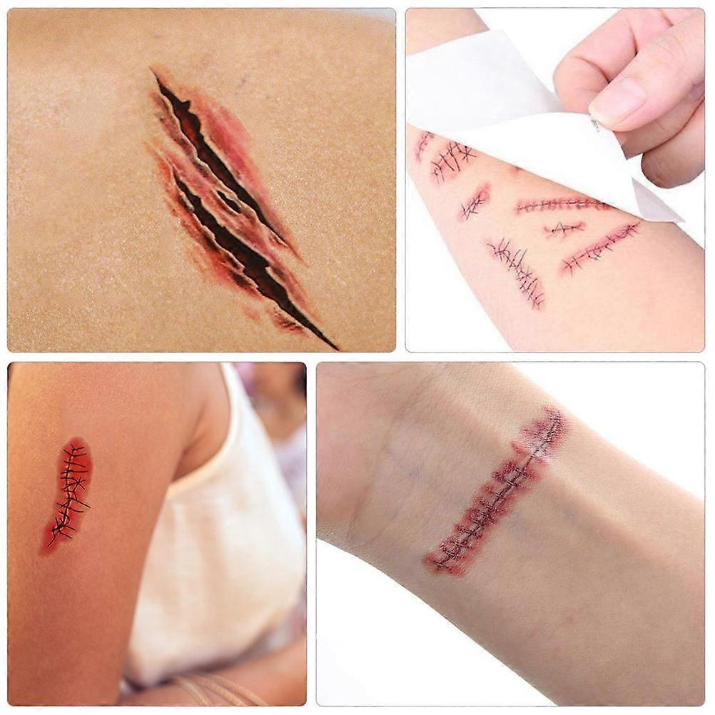 Terrifier Stickers for Festive Occasion Assorted Color PET Material Body Makeup 30 Sheets