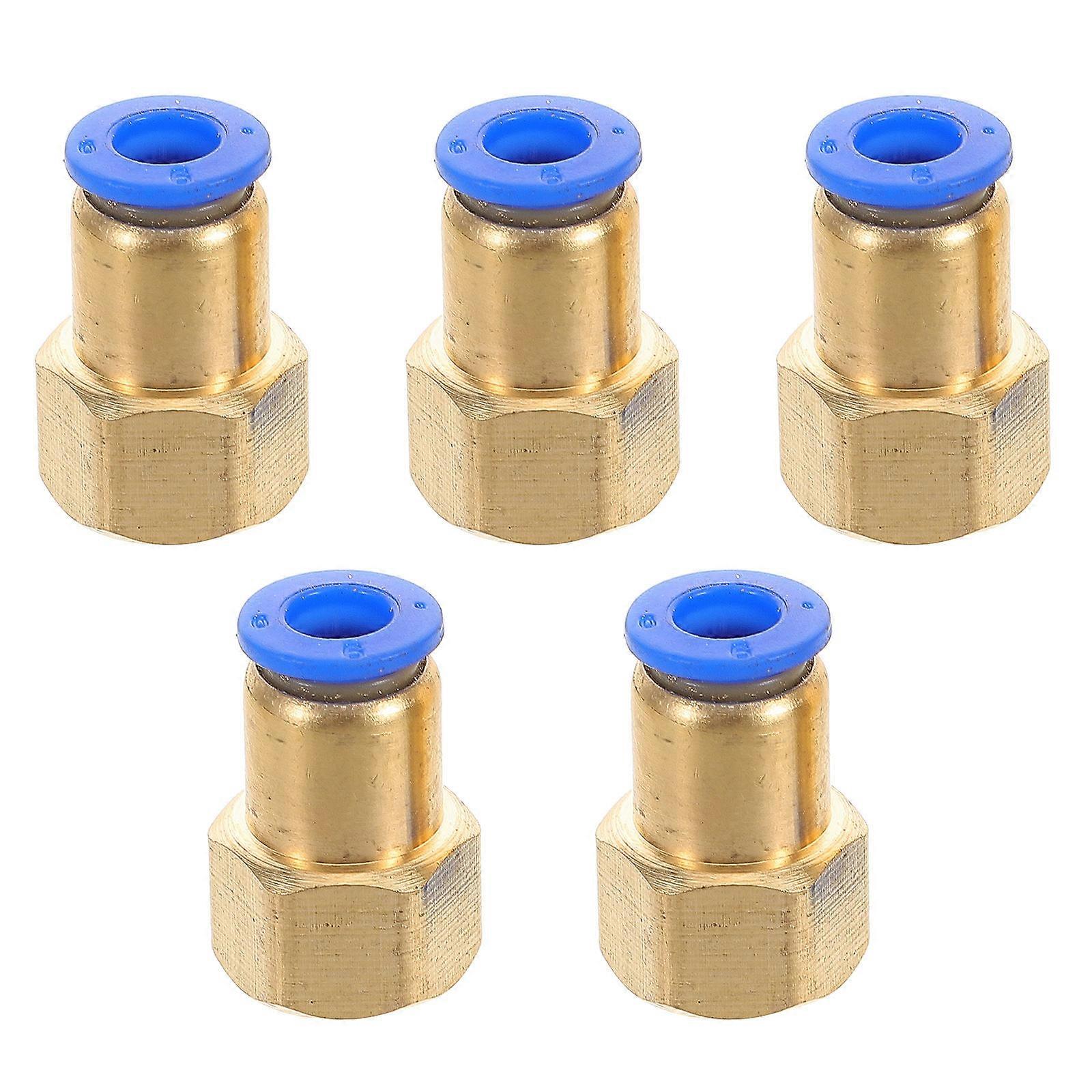 5pcs Pneumatic Quick Connect Copper Fittings for Air Hose, Industrial Machinery, Air Compressor, Easy Installation
