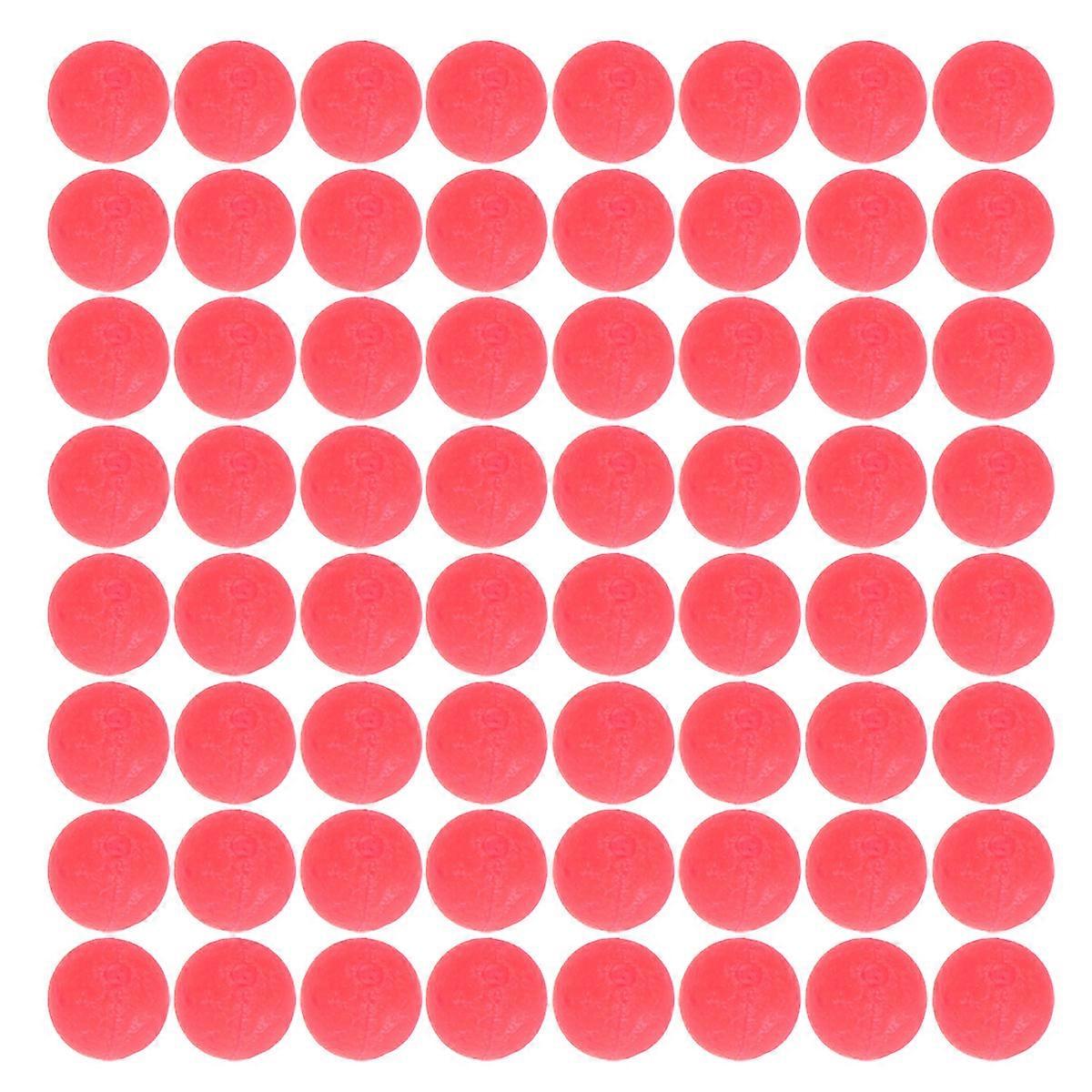 Fishing Tackle Round Floats Sensitivity Signal Transmission Watermelon Red 0.6x0.6x0.6cm 100Pcs