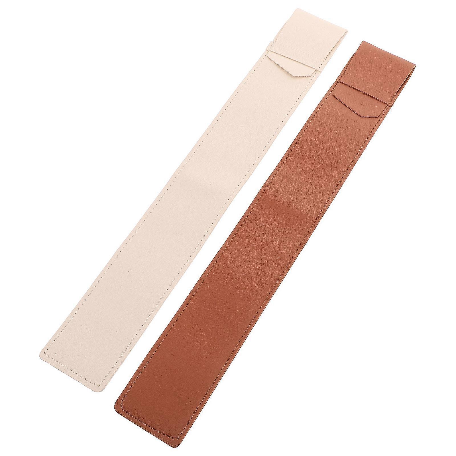 Drumstick Organizer Bag 2pcs Durable Faux Lightweight Holder for Storing and Protecting Drumsticks Dustproof for Drummers