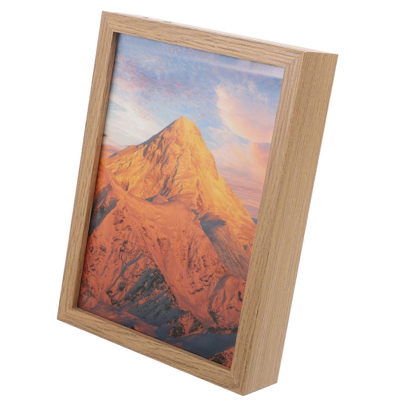 Mini Safe Box Photo Frame for Home Use Rectangular Black 1Set