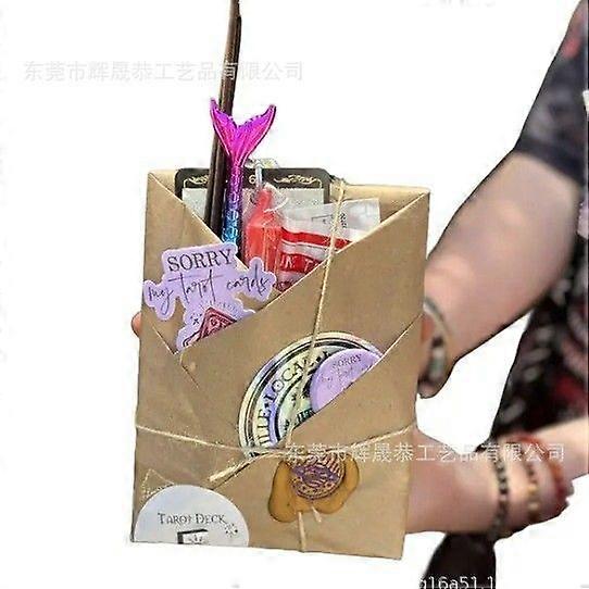 Blind Date with a Deck, Blind Date Tarot and Oracle DeckBundle, Mystical Divination Card Gift Set with Crystals Stickers Bookmarks, Divination Spiritu