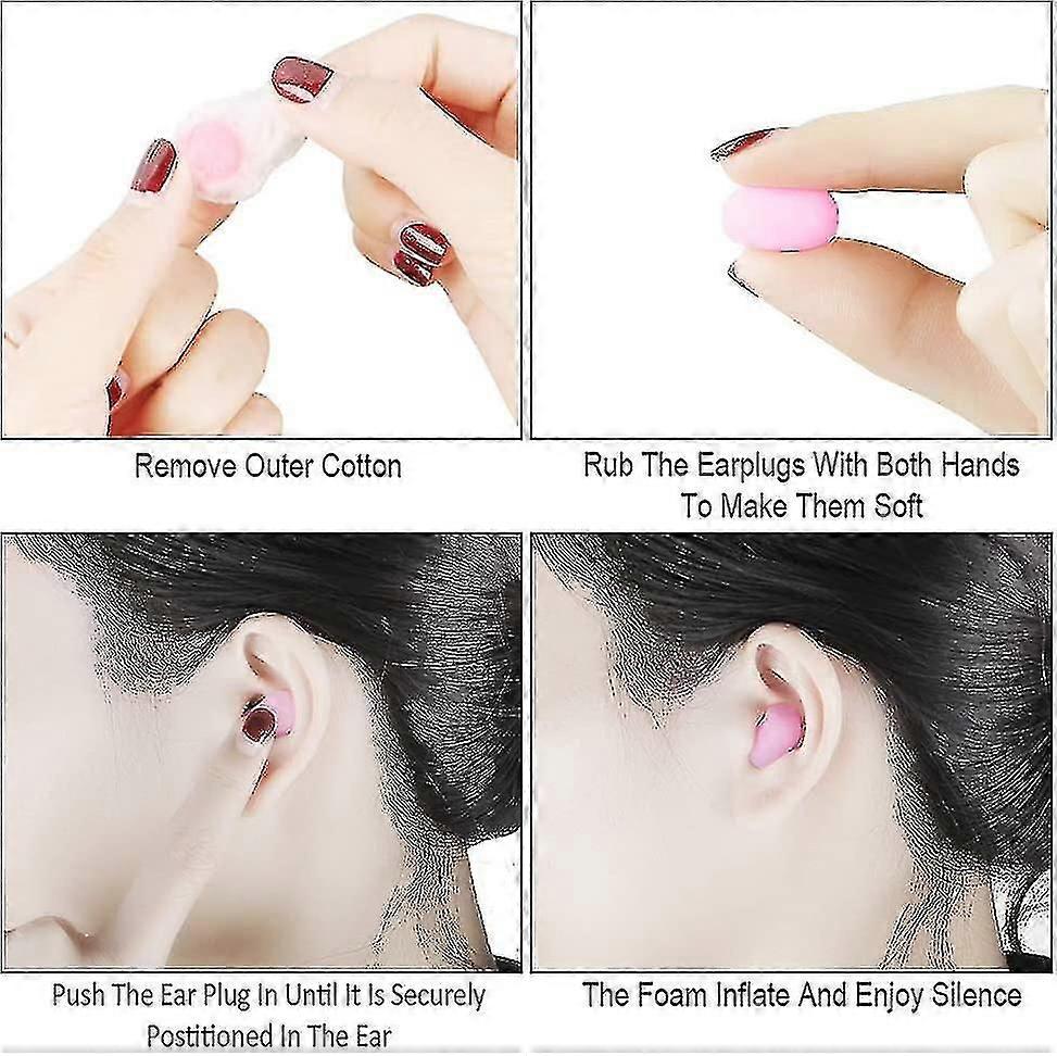24 Pairs Gift Wax Ear Plugs For Sleeping Noise Cancelling Reusable Wax Tw