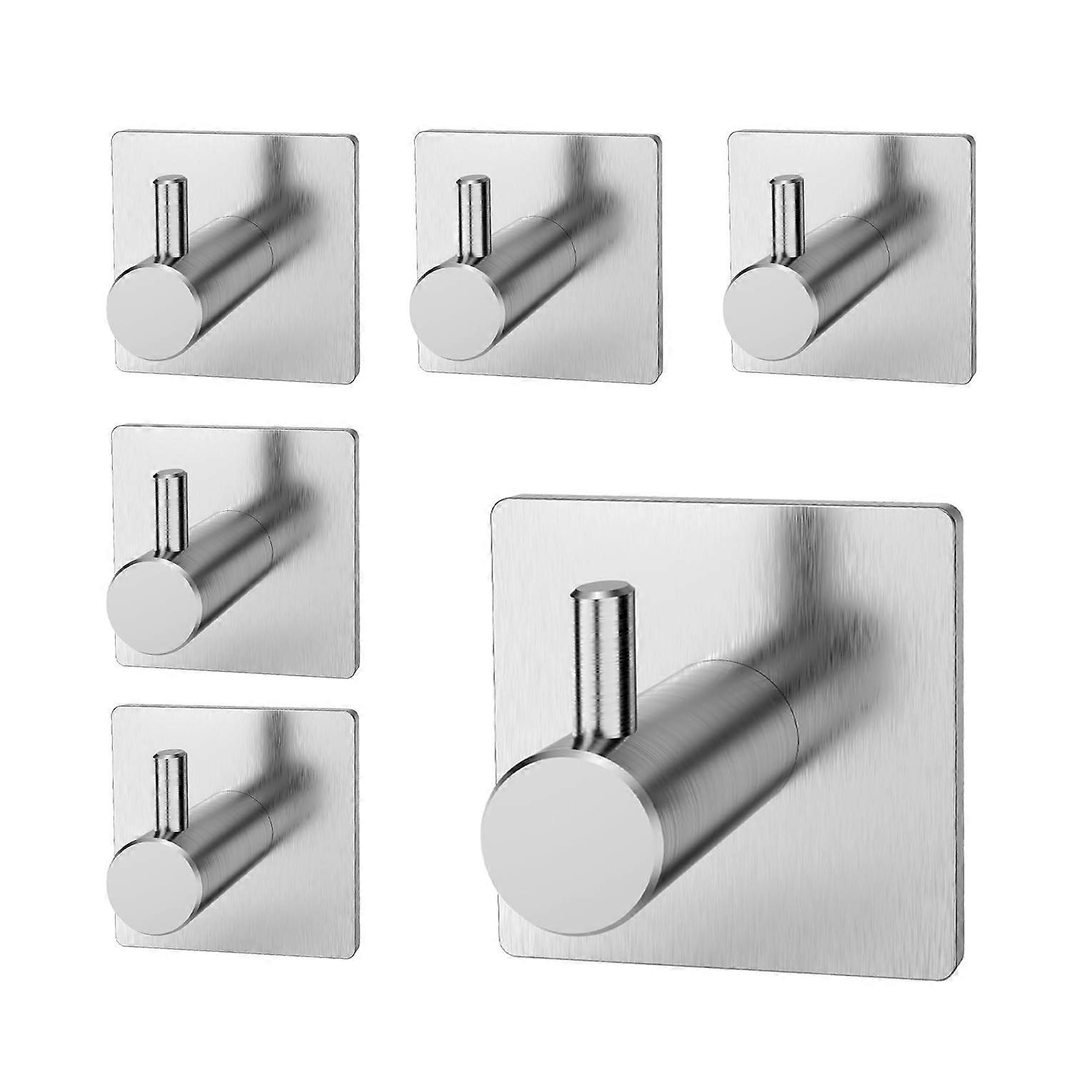 Towel Holder without Drilling, Stainless Steel Towel Rail, SelfAdhesive Hooks