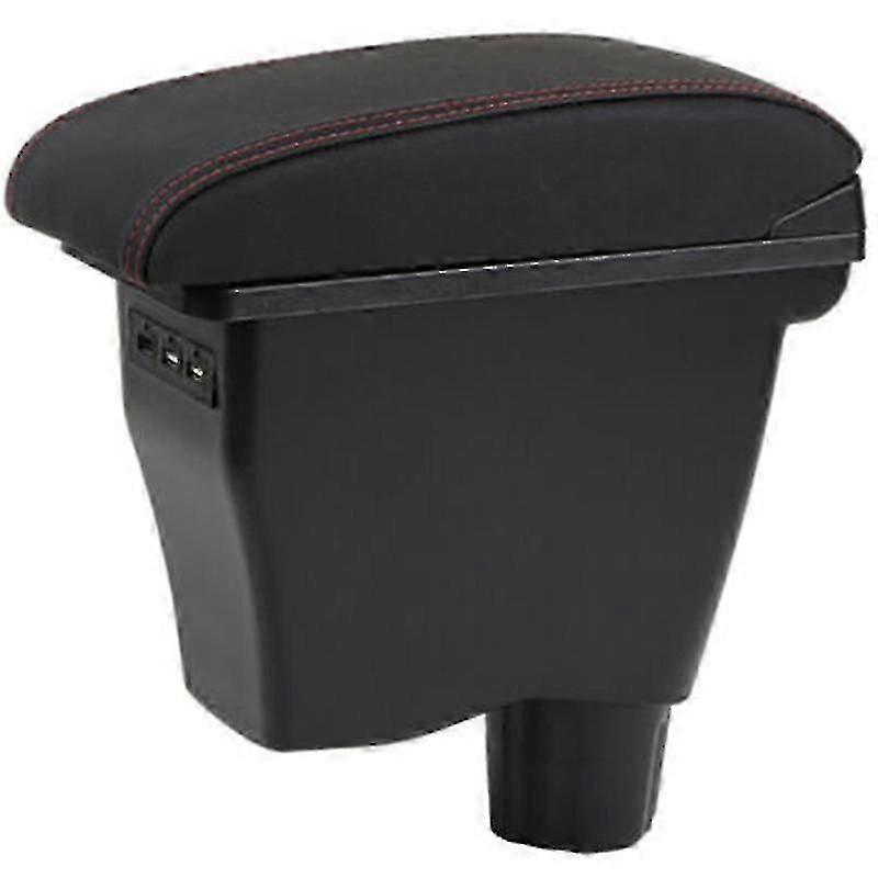 for Smart 450 451453 454 Fortwo Armrest Box Double-Layer USB Car Center Armrest Box Boris